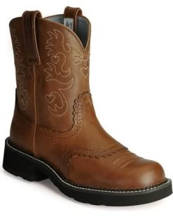 Ariat Womens Fatbaby Scalloped Western Boot
