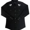 White Horse Men's Embroidered Horse Western Shirt