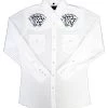 White Horse Mens Embroidered Royal Flush L/S Western Shirt