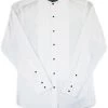 White Horse Mens Banded Tuxedo Shirt