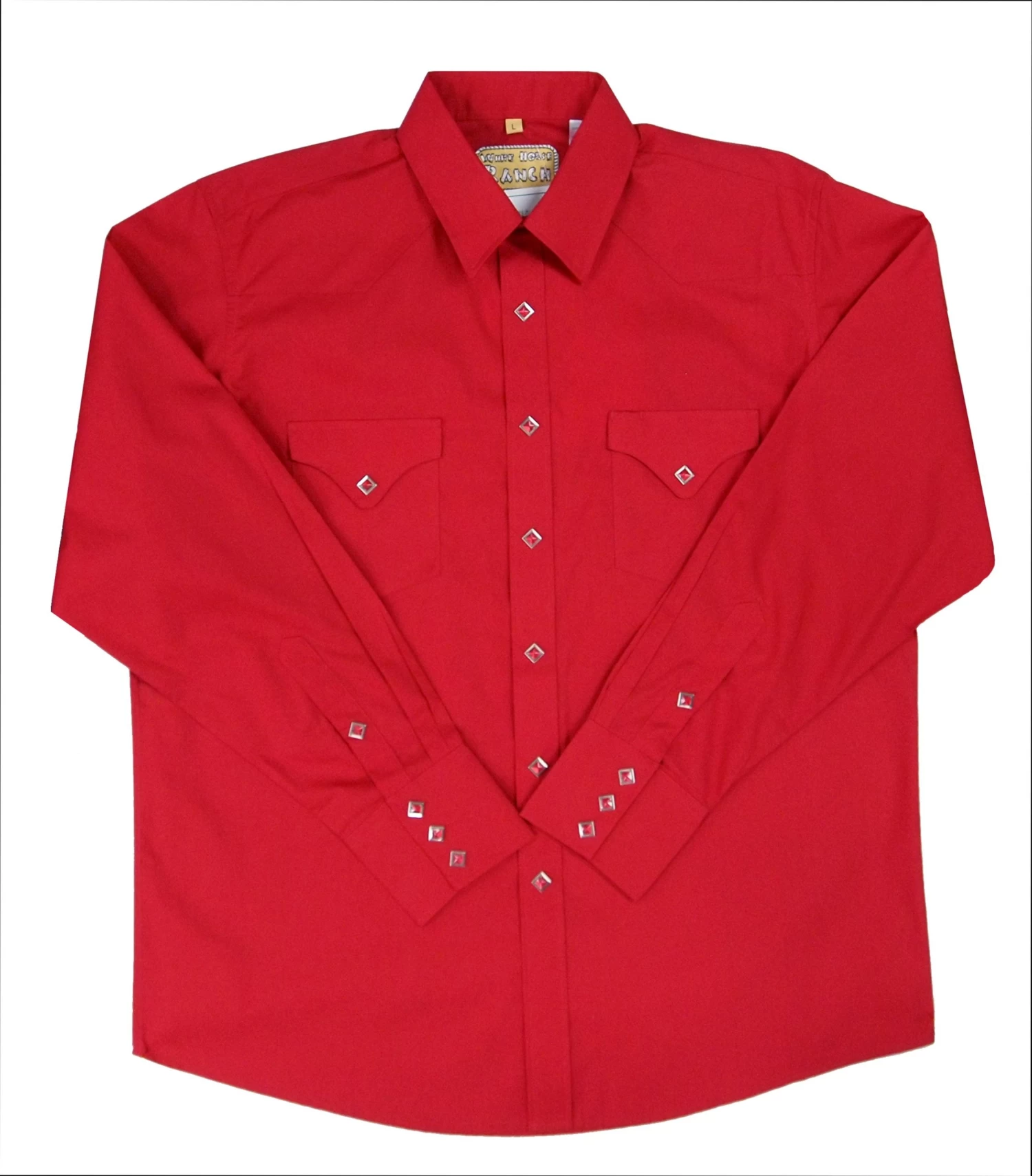 White Horse Men's Classic L/S Western Shirt - Red