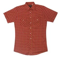 White Horse Men's Plaid Western Shirt