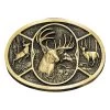 Montana Silversmiths Deer Heritage Attitude Belt Buckle