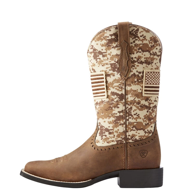 Ariat Women's Round Up Patriot Western Boot - Image 3