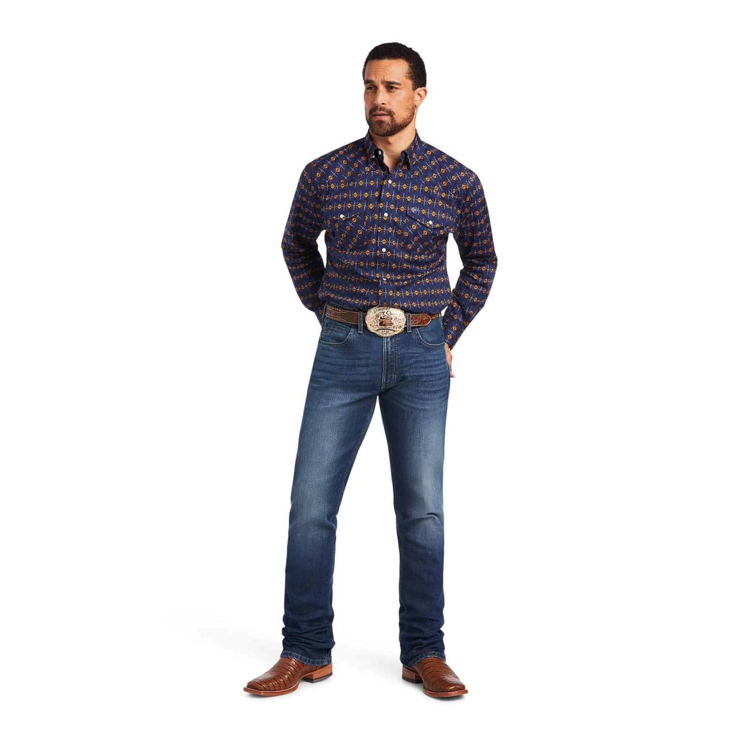 Ariat Men's Relentless Steeled Stretch Classic Fit Shirt - Image 3