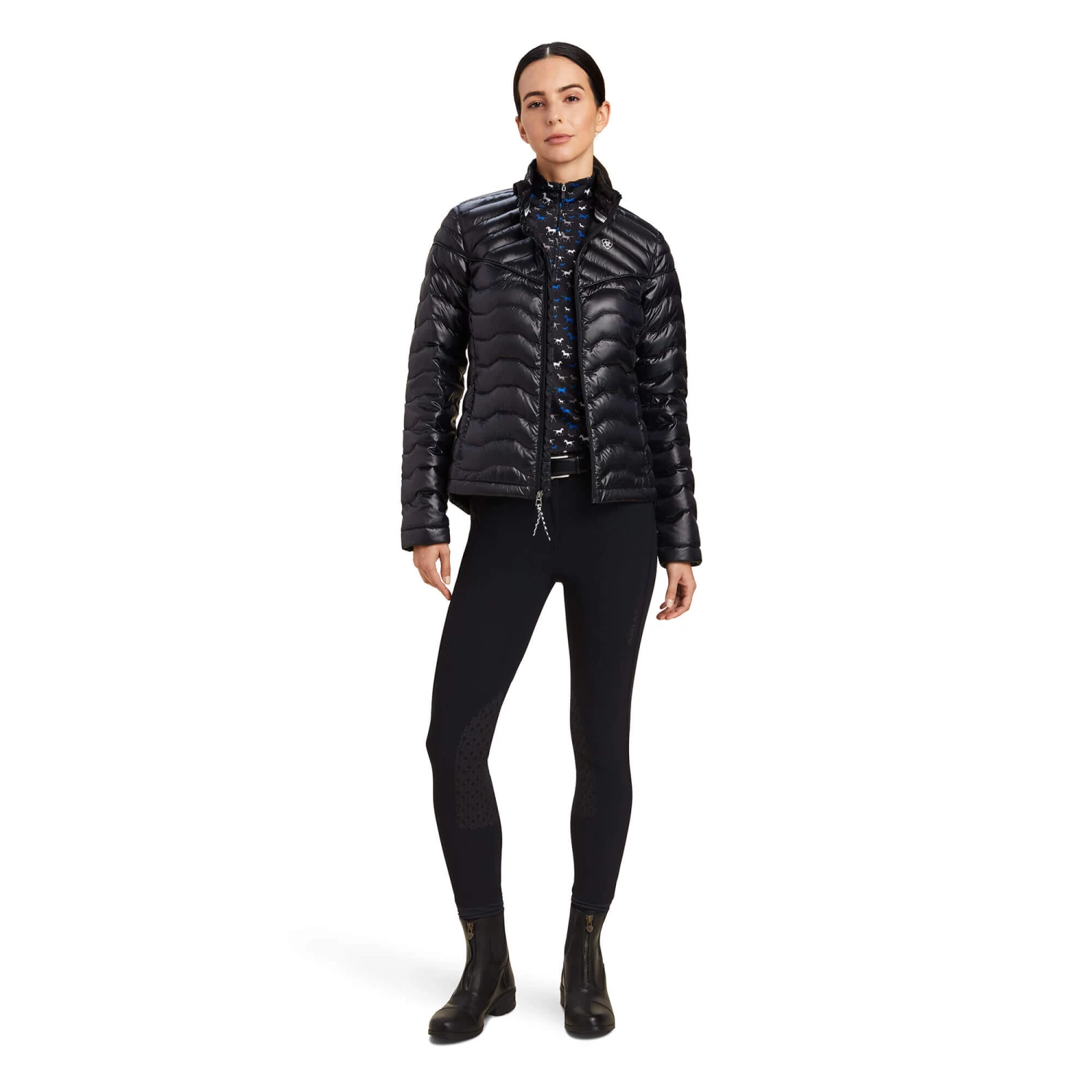 Ariat Women's Ideal Down Jacket - Black - Image 3