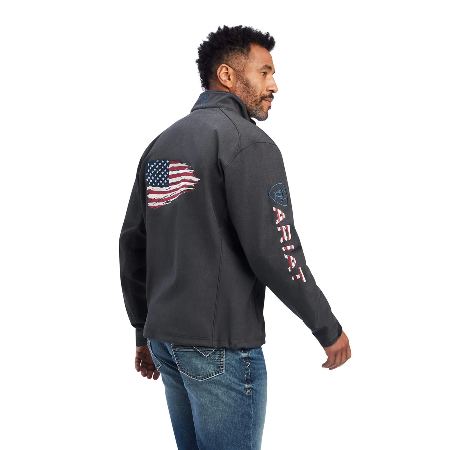 Ariat Men's Logo 2.0 Patriot Softshell Jacket - Image 2