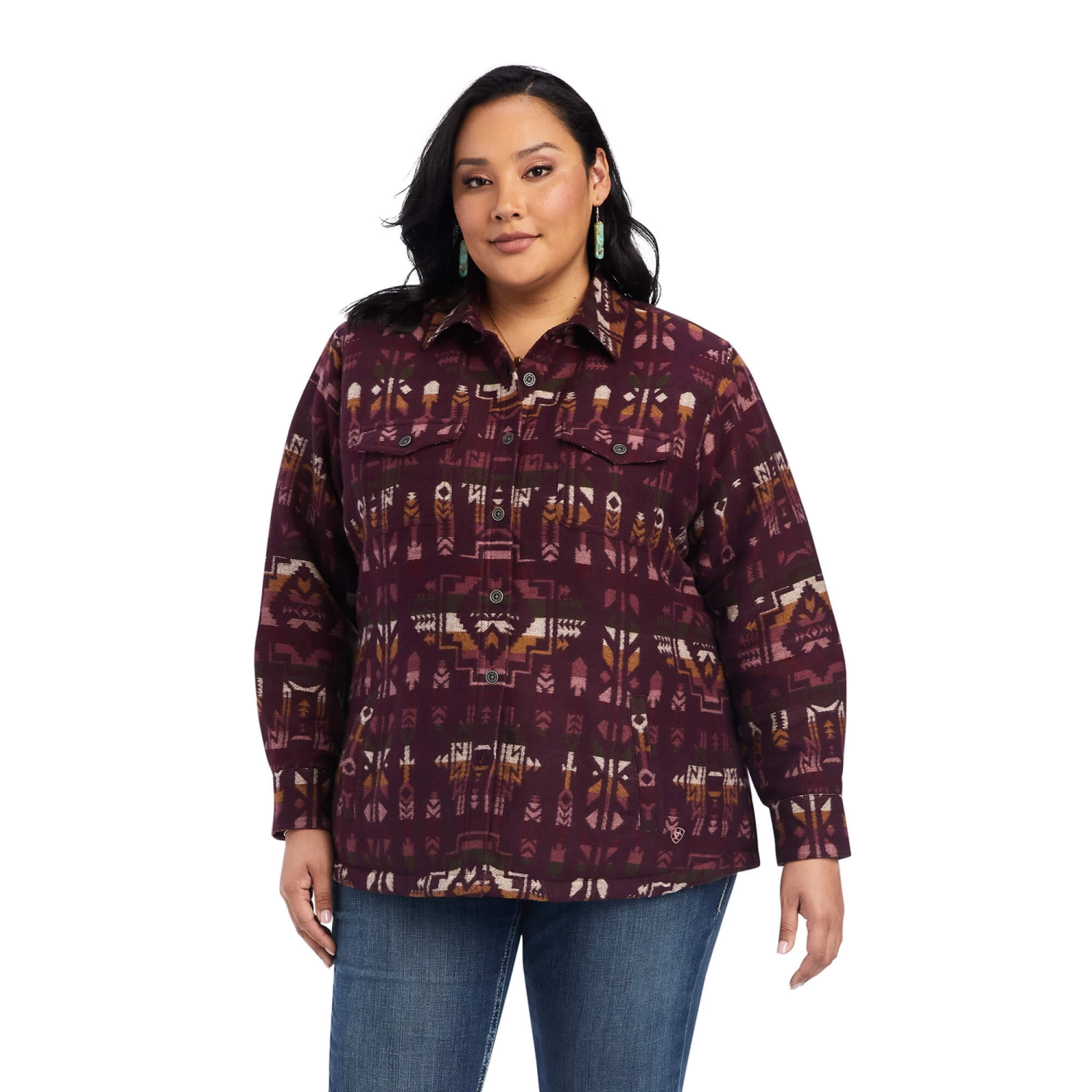 Ariat Women's Shacket Shirt Jacket - Laredo - Image 2
