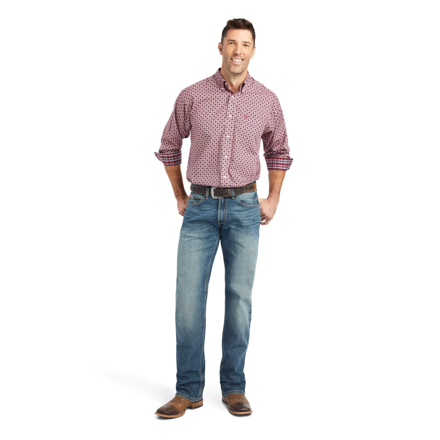 Ariat Men's Wrinkle Free Eldredge Classic Fit Shirt - Image 3