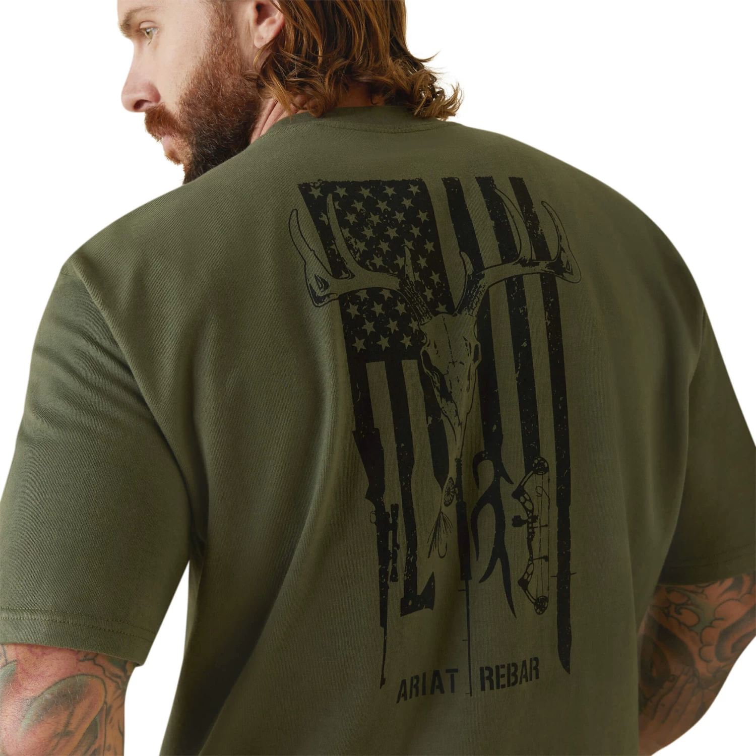 Ariat Men's Rebar American Outdoors T-Shirt - Image 6