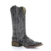 Corral Boots Corral Women's Black Python Overlay Boots