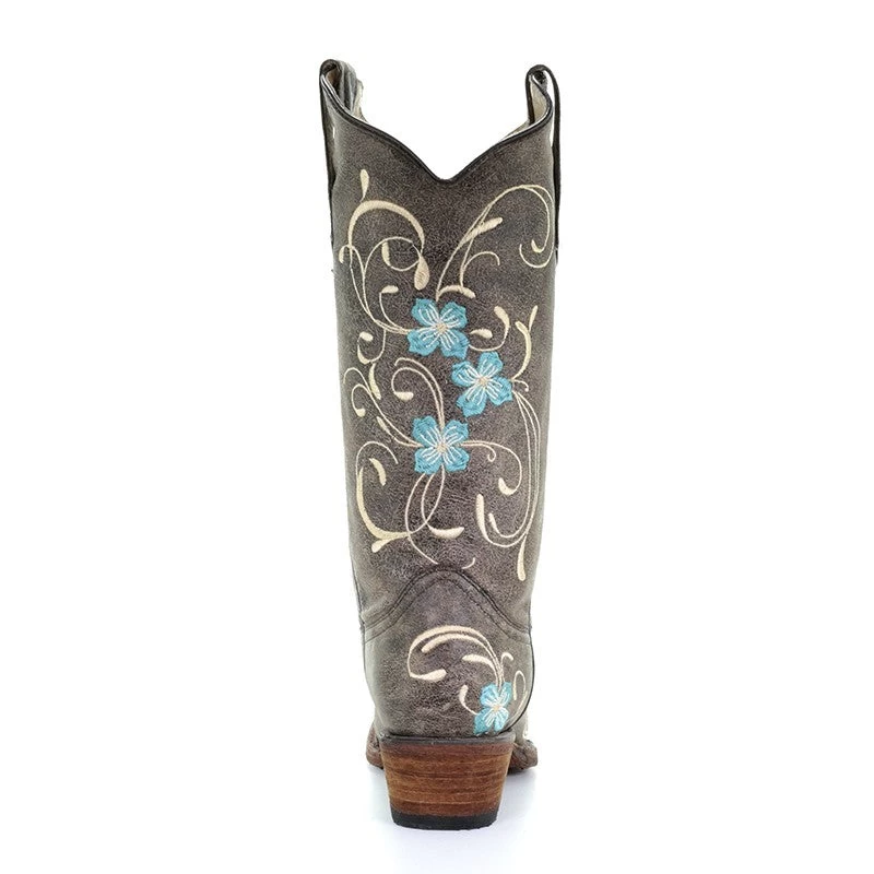 Corral Boots Circle G By Corral Women's Floral Embroidery Western Boots - Image 3