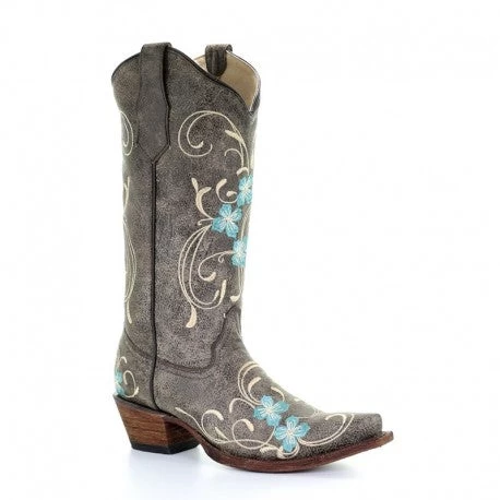 Corral Boots Circle G By Corral Women's Floral Embroidery Western Boots