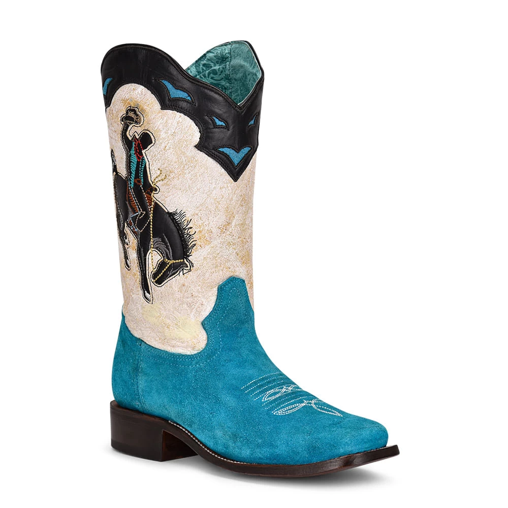 Corral Boots Corral Women's Blue Suede Western Boot
