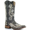 Corral Boots Circle G By Corral Women's Floral Embroidered Boots