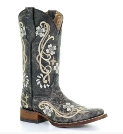 Corral Boots Circle G By Corral Women's Floral Embroidered Boots