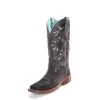 Corral Boots Corral Women's Black Smooth Quill Ostrich Boots