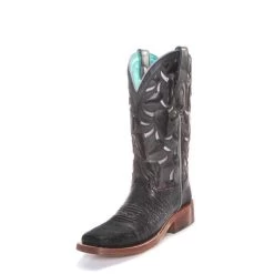Corral Boots Corral Women's Black Smooth Quill Ostrich Boots