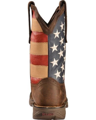 Durango Men's Patriotic Square Toe Western Boot - Image 2