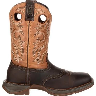Durango Men's Tan & Brown Saddle Up Western Boot - Image 4