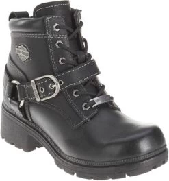 Harley Davidson Harley-Davidson Women's Tegan Black Lace-up Boots