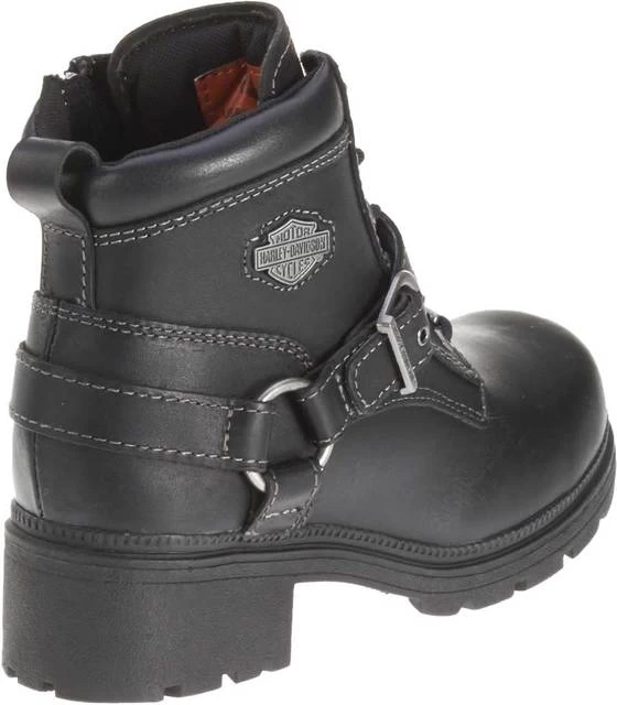 Harley Davidson Harley-Davidson Women's Tegan Black Lace-up Boots - Image 3