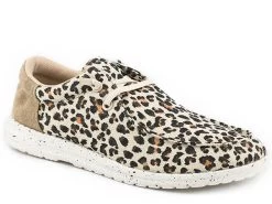 Roper Women's Leopard Canvas Chukka Shoe