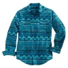 Tin Haul Men's Long Sleeve Blanket Print Western Shirt