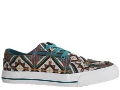 Roper Women's Blue Aztec Canvas Shoe