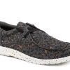 Roper Women's Black Leopard Canvas Shoe