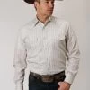 Roper Men's Striped Western Shirt