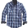 Tin Haul Men's Plaid Western Shirt