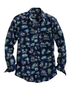 Tin Haul Men's Cowboy Tropics Shirt