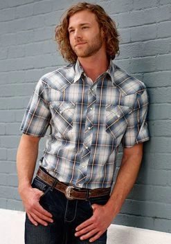 Tin Haul Men's Plaid Western Shirt