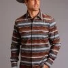 Stetson Men's Serape Aztec Print Shirt