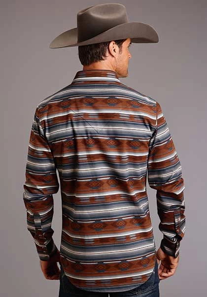 Stetson Men's Serape Aztec Print Shirt - Image 2