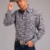 Stetson Men's Resolute Paisley Western Shirt