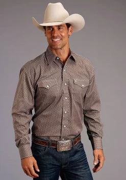 Stetson Men's Allover Print Shirt