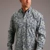 Stetson Men's Greenspring Paisley Shirt