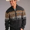 Stetson Men's Wool Blend Aztec Sweater