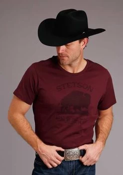 Stetson Men's Short Sleeve "Boss Of The Plains" T-shirt