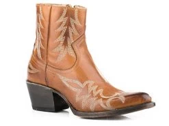 Stetson Women's Unique Flame Design Western Boot