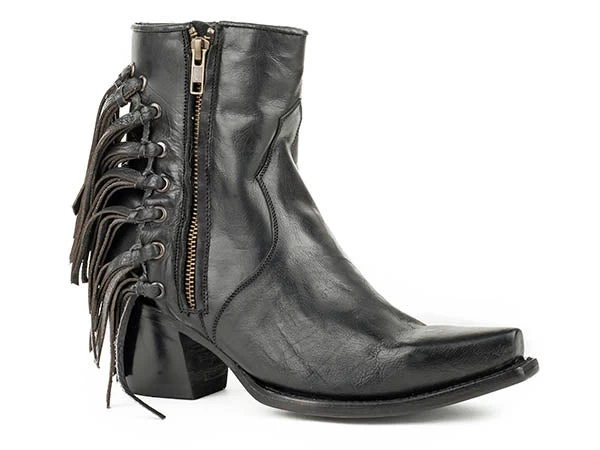 Stetson Women's Angle Fringe Shorty Boot