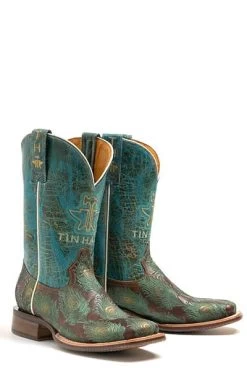 Tin Haul Women's Feather Plume Western Boot