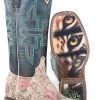 Tin Haul Women Wild Flower Cat Eyes Sole Western Boot