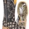 Tin Haul Men's "Gun Metal Check" Western Boot