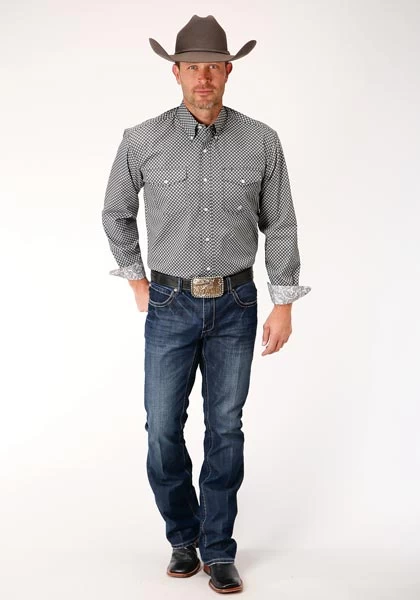 Roper Men's Diamond Star Geo Shirt - Image 3