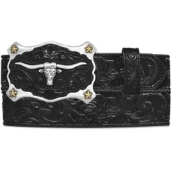 Men's Classic Longhorn Belt - Black