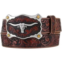Men's Classic Longhorn Belt - Tan