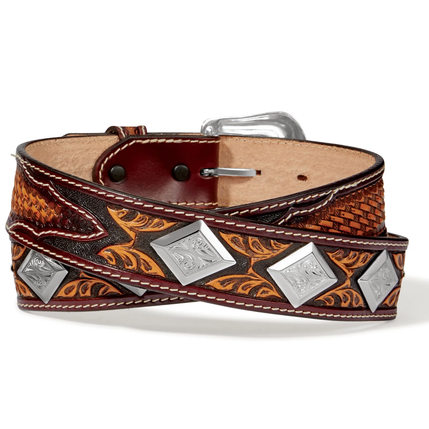 Men's Brown Buscadero Belt - Image 2